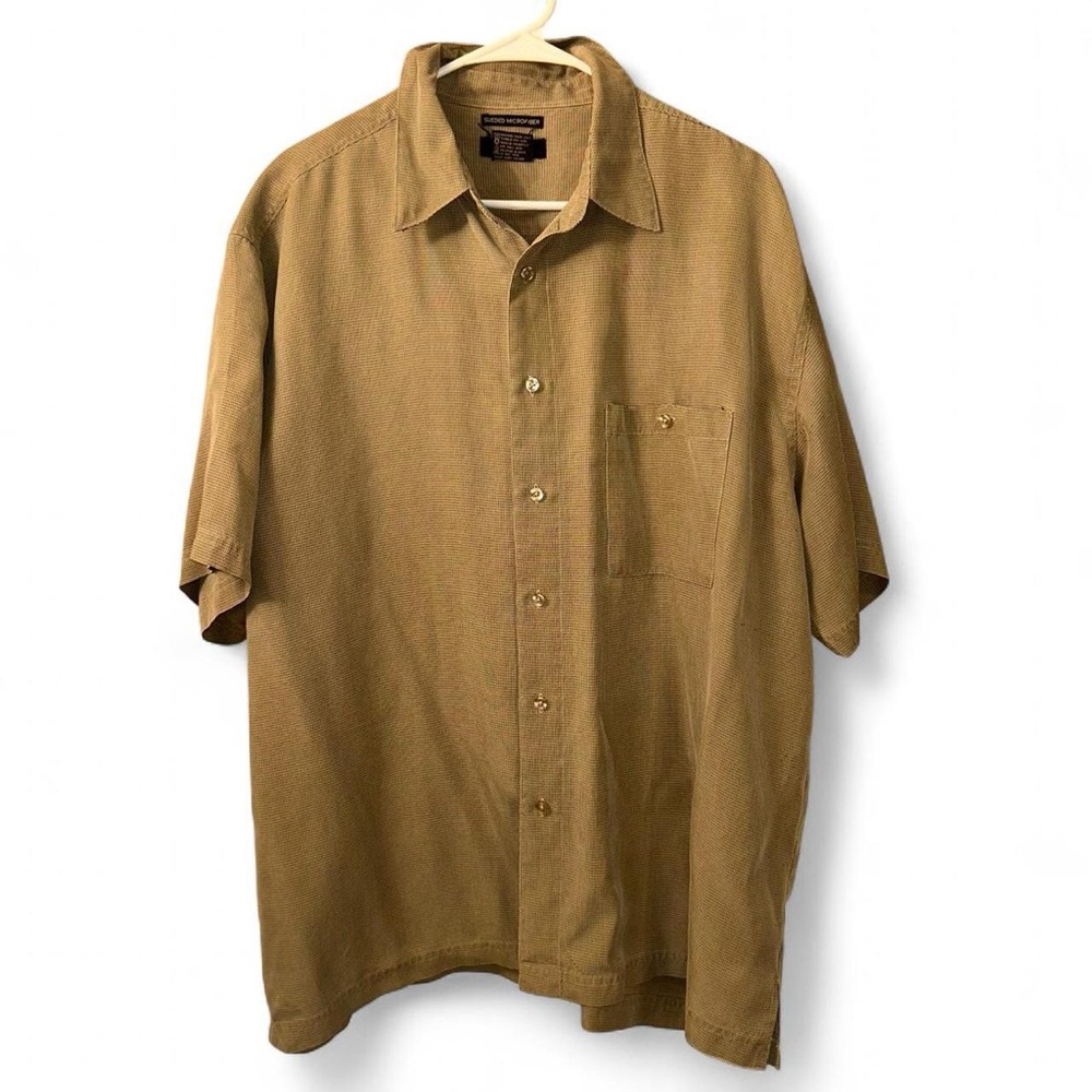Classic Tan Button Down Shirt for Men